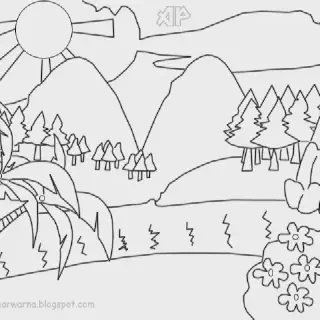 Cara Mewarnai Gambar Pemandangan: Panduan Lengkap untuk Pemula