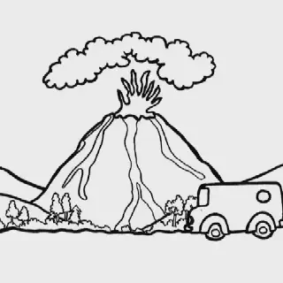 Contoh Gambar Gunung untuk Mewarnai yang Indah dan Mudah Dilakukan