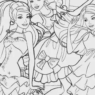 25 Contoh Gambar Mewarnai Barbie yang Lucu dan Menarik untuk Anak-Anak