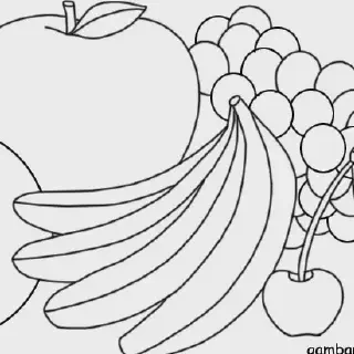 27 Contoh Gambar Mewarnai Buah yang Mudah dan Menarik untuk Anak-Anak