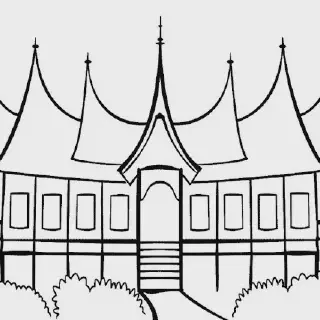Contoh Gambar Mewarnai Rumah Adat yang Mudah dan Menarik untuk Anak-Anak