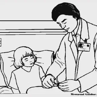 20 Contoh Gambar Mewarnai Rumah Sakit Seru untuk Anak-anak!