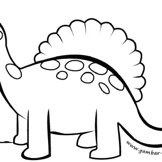 Contoh Mewarnai Gambar Dinosaurus yang Seru dan Edukatif