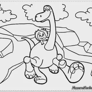 10+ Situs Download Gambar Mewarnai Dinosaurus Gratis dan Mudah