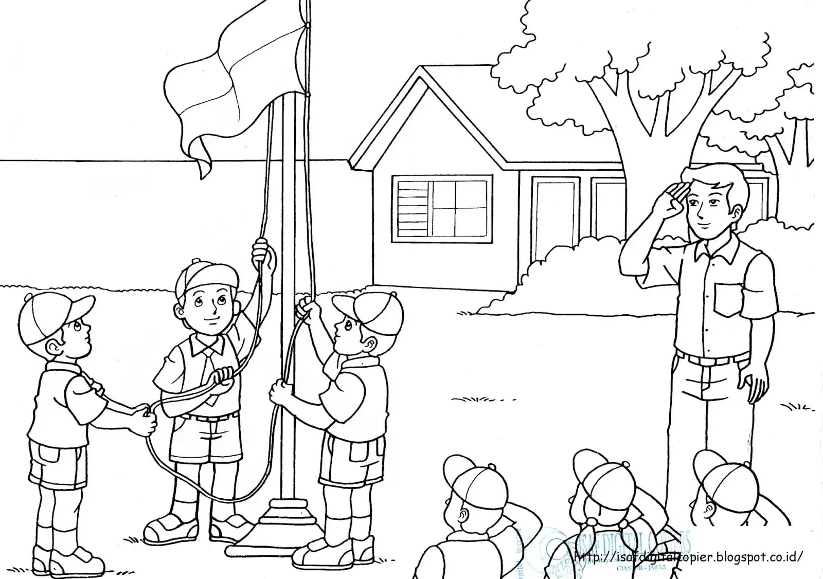 Download Gambar Mewarnai Lingkungan Sekolah - Seru dan Edukatif!