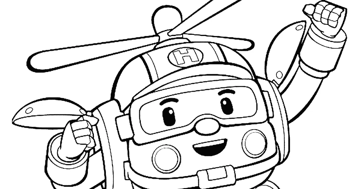 Download Gambar Mewarnai Robocar Poli - Bersenang-senang dengan Warna dan Karakter Favoritmu