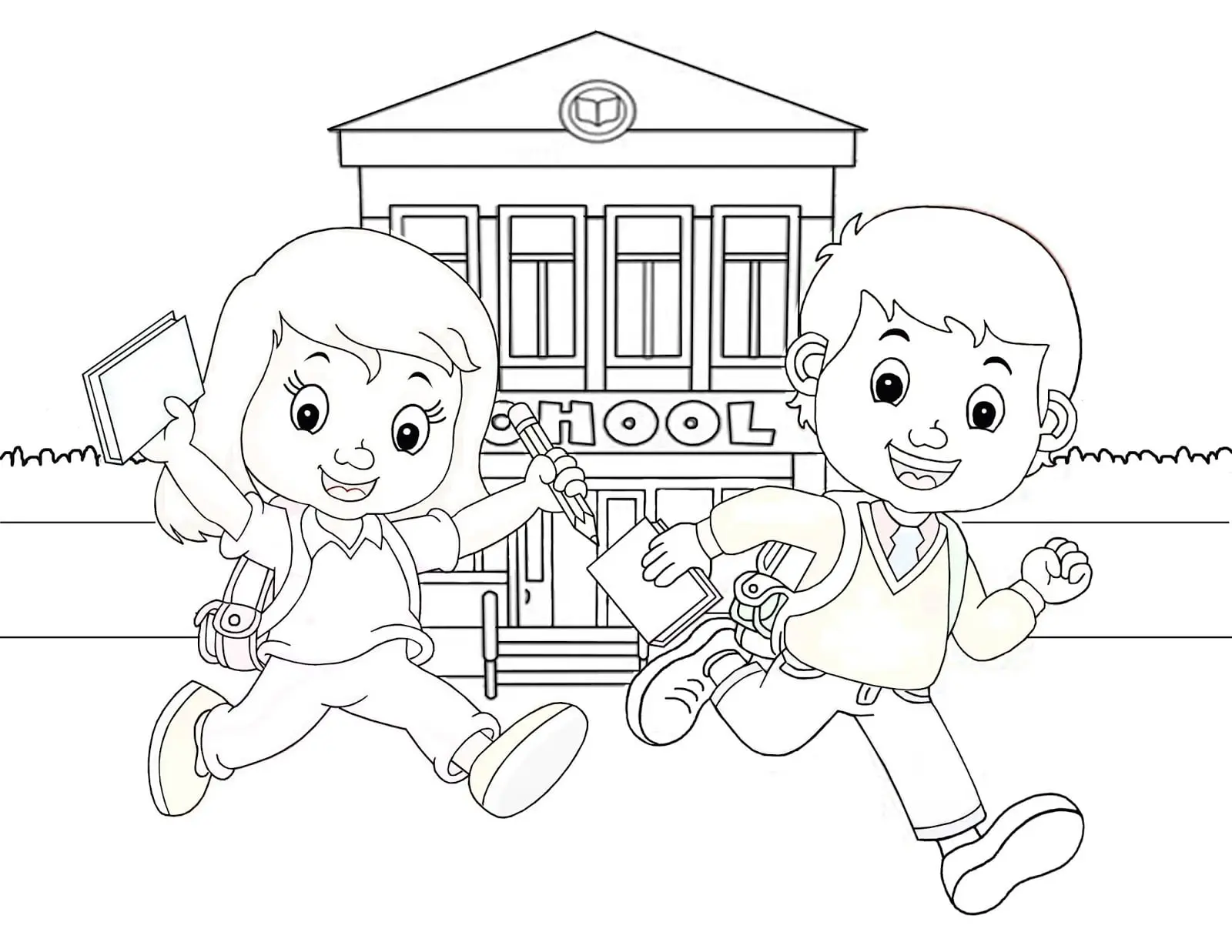 8 Situs Terbaik untuk Download Gambar Mewarnai Sekolah