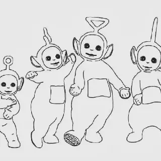 Download Gambar Mewarnai Teletubbies Terpopuler