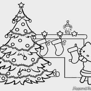 Download Mewarnai Gambar Pohon Natal: 10+ Gambar berkualitas tinggi yang Disertai Panduan