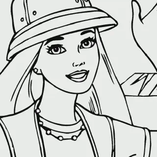 10 Gambar Animasi Barbie untuk Mewarnai yang Menarik bagi Anak-Anak