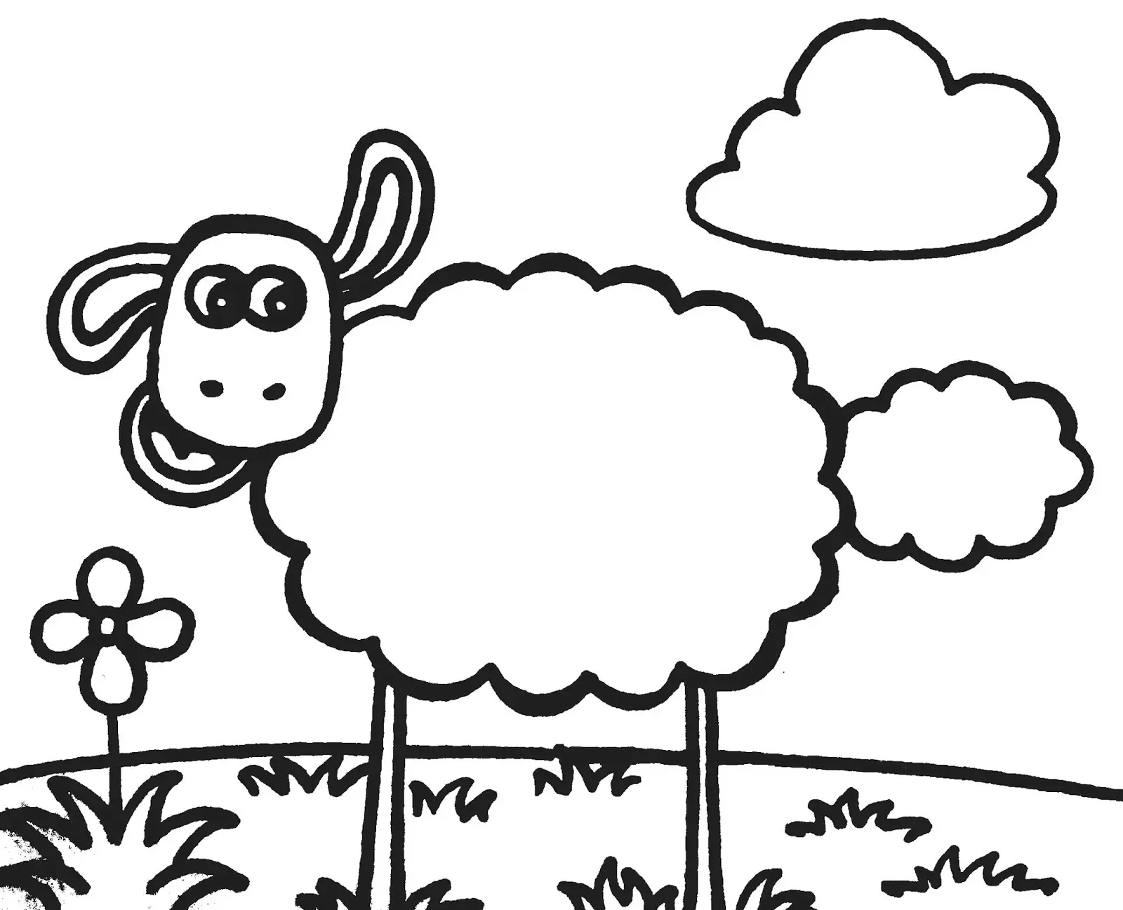 20 Gambar Domba Lucu untuk Mewarnai Anak TK dengan Seru