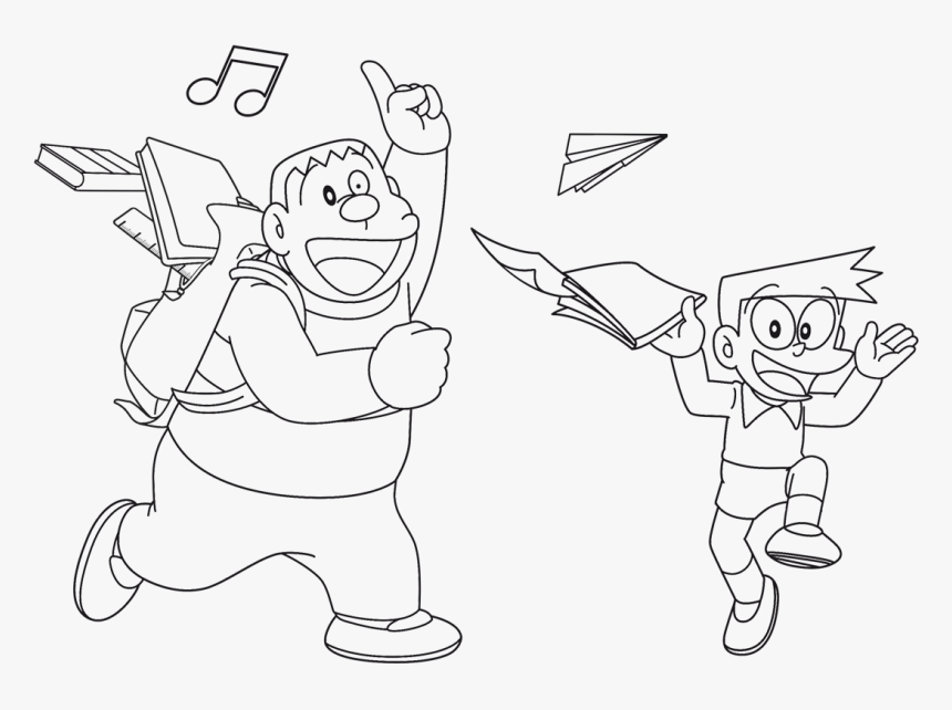 11 Gambar Doraemon Polos untuk Mewarnai dengan Kreasi yang Berbeda