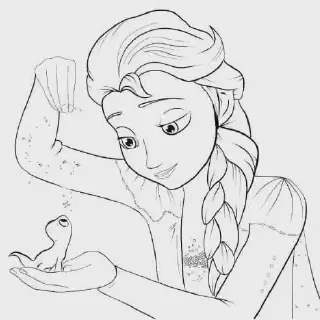 20 Kumpulan Gambar Frozen Hitam Putih untuk Mewarnai Terbaik