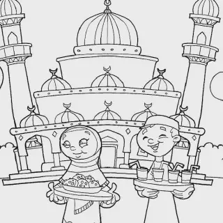 10 Gambar Mewarna Anak Muslim yang Menarik dan Edukatif