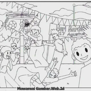 Mewarnai Anak PAUD dengan Tema Kemerdekaan: 10 Gambar Inspiratif