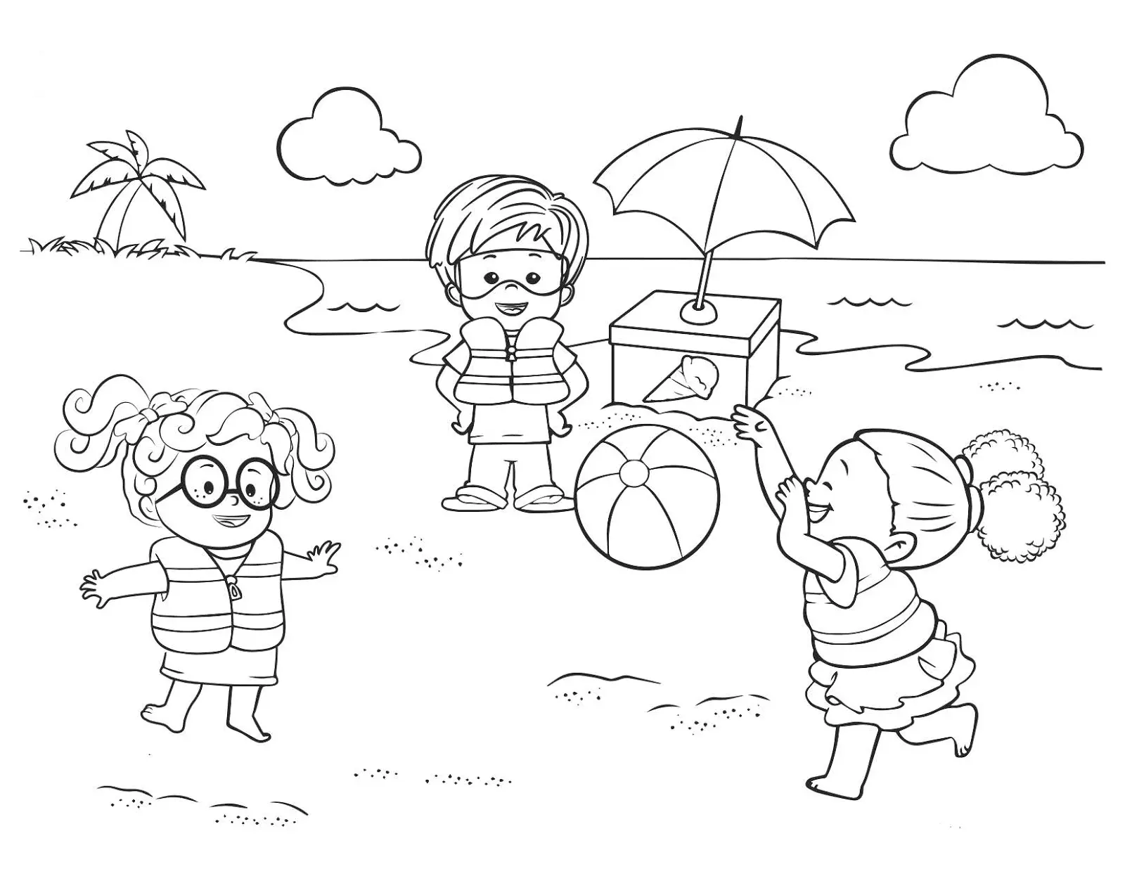 10 Gambar Mewarnai Anak PAUD Tema Rekreasi yang Seru dan Edukatif