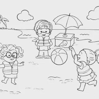 10 Gambar Mewarnai Anak PAUD Tema Rekreasi yang Seru dan Edukatif