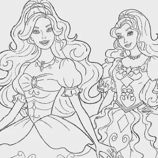 Seru dan Mudah! 10 Gambar Mewarnai Barbie Princess Pilihan