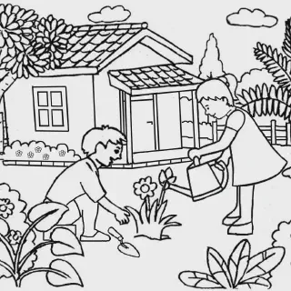 10 Gambar Mewarnai Binatang dan Tumbuhan yang Menarik untuk Anak