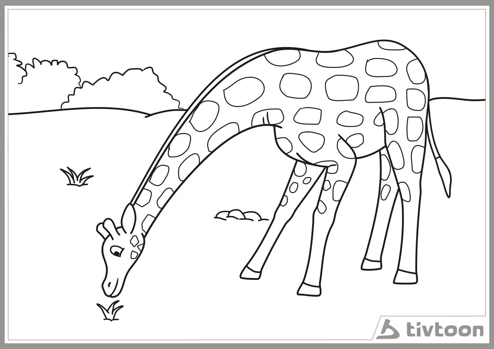 5 Ide Gambar Mewarnai Binatang Jerapah yang Menarik untuk Anak-anak