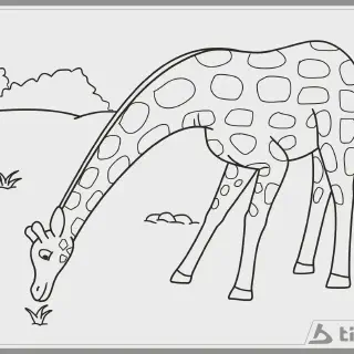 5 Ide Gambar Mewarnai Binatang Jerapah yang Menarik untuk Anak-anak