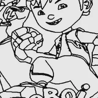 Gambar Mewarnai Boboiboy Baru - Bermain Sambil Belajar Warna