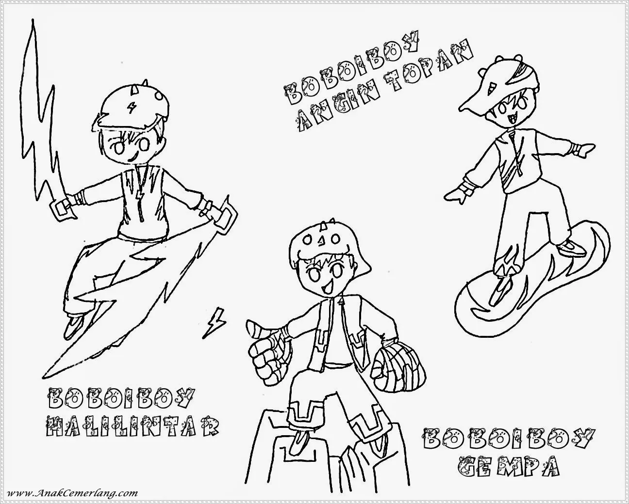 Belajar Mewarnai Boboiboy Kuasa 7 dengan Gambar Menarik