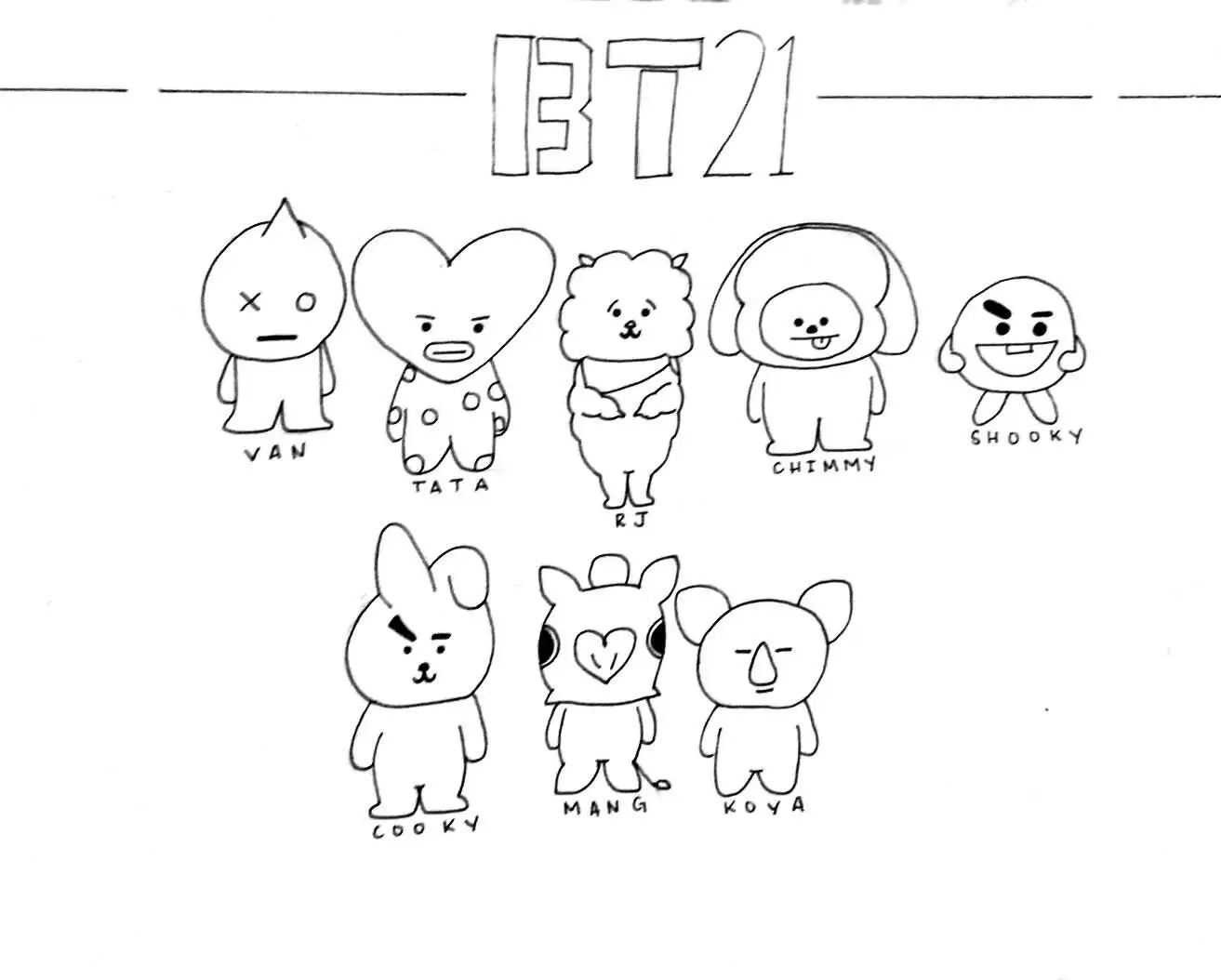Mewarnai Gambar BT21 Tata – Cara Mudah dan Seru untuk Anak-Anak!