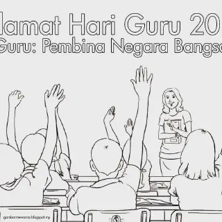 10 Gambar Mewarnai Bu Guru untuk Anak-Anak - Cara Kreatif Belajar Warna dengan Bu Guru