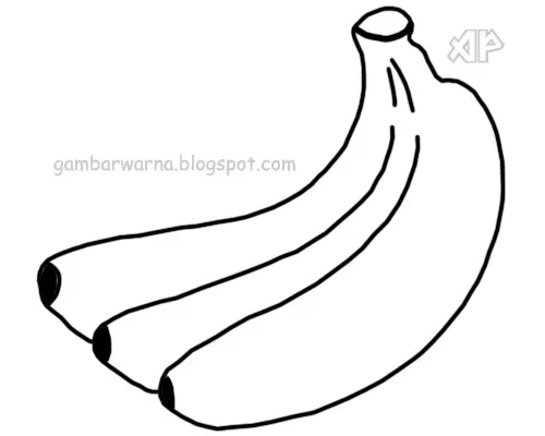 8 Gambar Mewarnai Buah Pisang yang Menarik untuk Anak-Anak