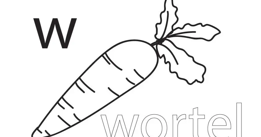 Cara Gambar Mewarnai Buah Wortel yang Seru dan Mengasyikkan!