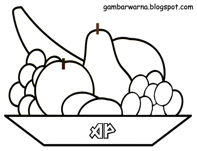 10 Gambar Mewarnai Bunga dan Buah dengan Tema Musim Semi untuk Anak-Anak