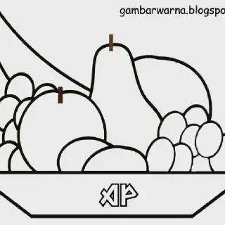 10 Gambar Mewarnai Bunga dan Buah dengan Tema Musim Semi untuk Anak-Anak