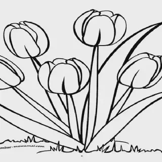 Mewarnai Bunga Tulip: Cara Mudah dan Seru dengan Gambar Mewarnai Bunga Tulip di Rumah