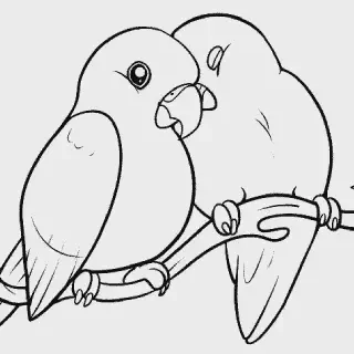 Inilah Panduan Lengkap untuk Gambar Mewarnai Burung Lovebird yang Lucu dan Menggemaskan