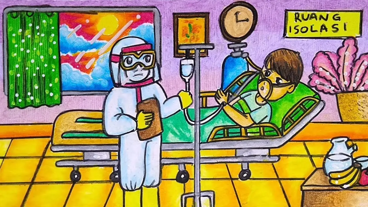 7 Gambar Mewarnai Covid-19 untuk SD yang Kreatif dan Edukatif