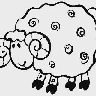 10 Gambar Mewarnai Domba yang Hilang untuk Si Kecil