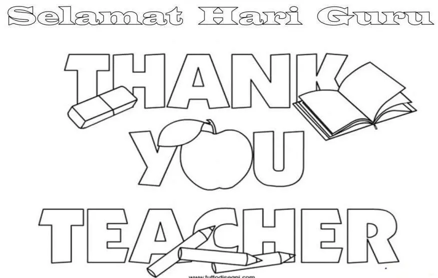 Inilah Gambar Mewarnai Hari Guru Nasional yang Mudah dan Menarik untuk Anak-Anak!