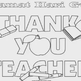 Inilah Gambar Mewarnai Hari Guru Nasional yang Mudah dan Menarik untuk Anak-Anak!