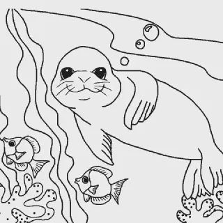 20+ Gambar Mewarnai Hewan di Laut Untuk Anak-Anak | Belajar Mengenal Fauna Laut
