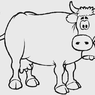 10 Gambar Mewarnai Hewan Sapi untuk Anak-Anak