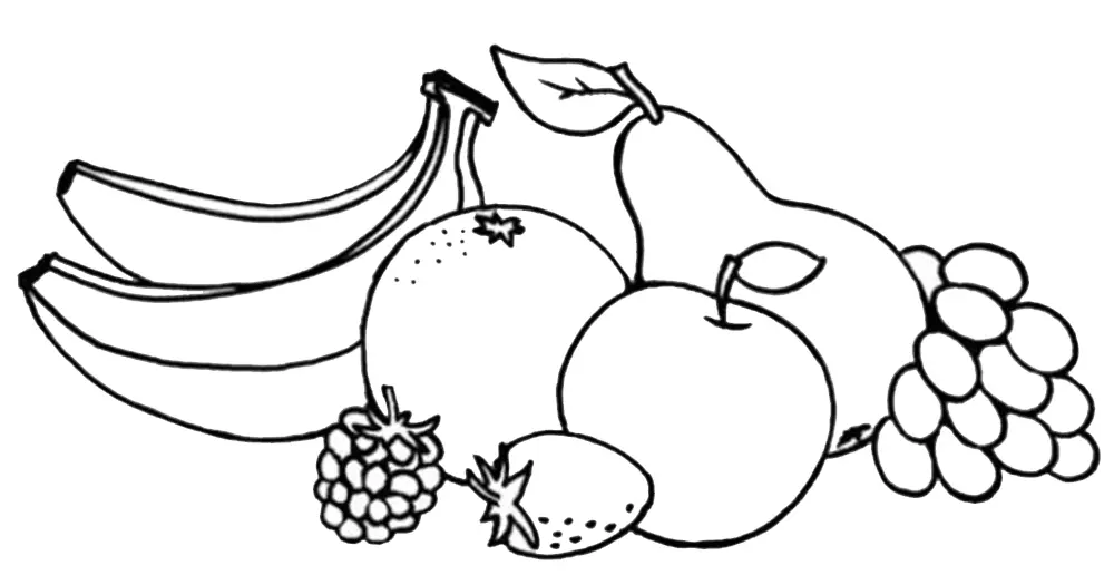 10 Gambar Mewarnai Hitam Putih Buah yang Mudah Dikreasikan