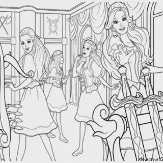 Gambar Mewarnai Istana Barbie: Menambah Kreativitas Anak dengan Warna-Warni yang Indah