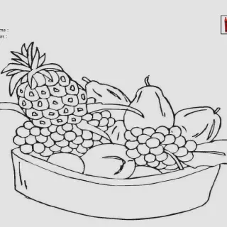 14+ Gambar Mewarnai Keranjang Buah yang Mengasyikkan untuk Anak-Anak
