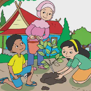 10 Gambar Mewarnai Merawat Hewan dan Tumbuhan yang Menarik untuk Anak-anak