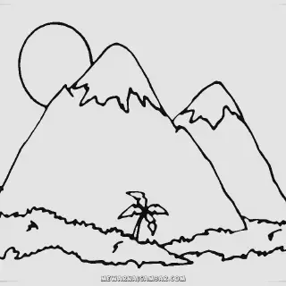 10 Manfaat Gambar Mewarnai Pemandangan Alam Gunung bagi Pemula
