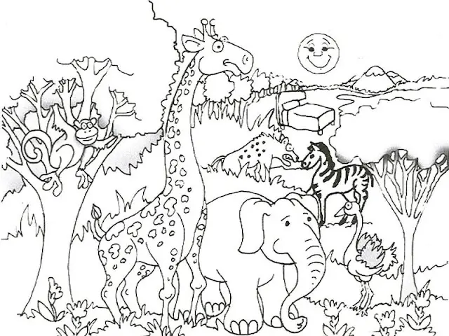 Mewarnai Pemandangan Kebun Binatang: Aktivitas Seru dan Kreatif untuk Anak