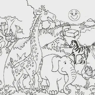 Mewarnai Pemandangan Kebun Binatang: Aktivitas Seru dan Kreatif untuk Anak