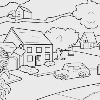 Kumpulan Gambar Mewarnai Pemandangan Yang Cocok Untuk Anak TK