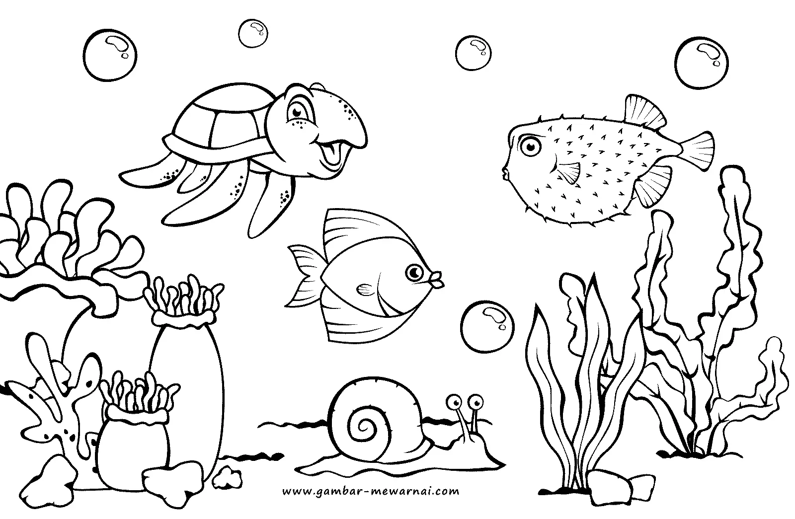 Belajar Gambar Mewarnai Pemandangan untuk Kelas 1 SD